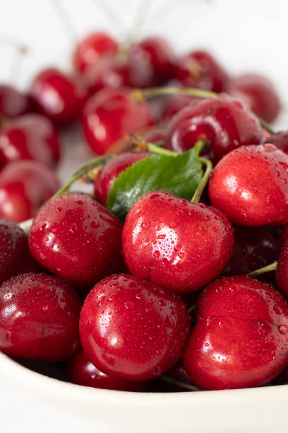 istock Fresh cherries in a bowl, close-up 2159967667