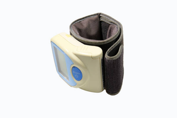 istock A small wrist tonometer on a white background is isolated. 2159978881
