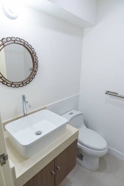 istock full bathroom with toilet and shower 2159988376