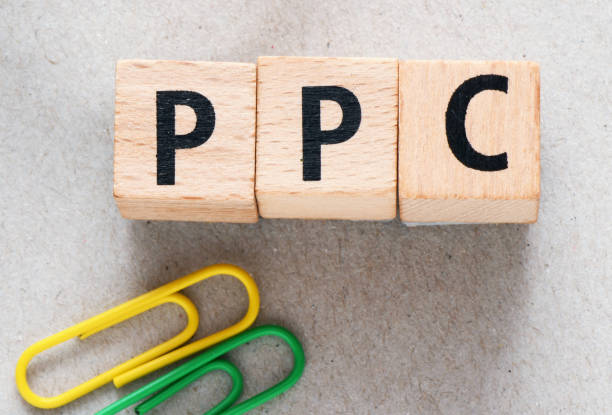 istock PPC word arranged from wooden letters. 2159992352