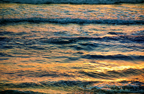 Background image of seascape during sunset
