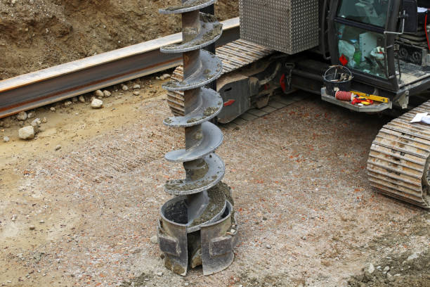 A large drill for deep drilling and geothermal drilling when building a house