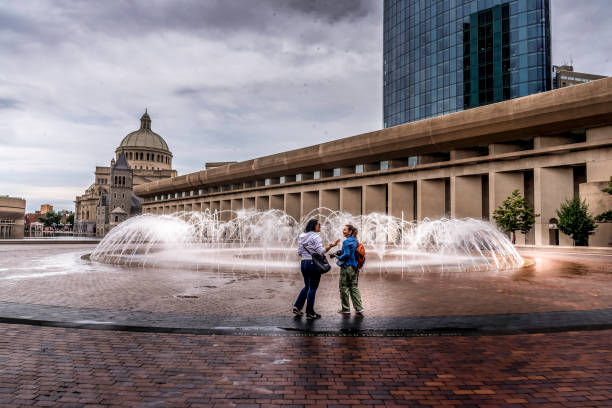 Brewer Fountain stands near the corner of Park and Tremont Streets in Boston, Massachusetts, by Park Street Station.The fountain was a gift to the city by Gardner Brewer, which began to function for the first time on June 3, 1868. Boston is the capital and largest city in Masssachusetts and New England
