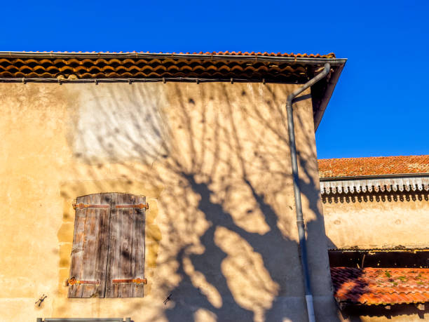 Architectural detail from cityscape of Vion, Sarthe, France