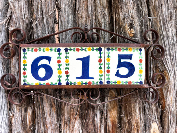 Ceramic House Address Tiles: 615