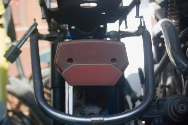 detail of retro motorbike