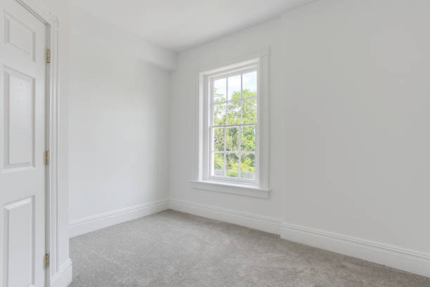 istock Bright Empty Room With White Walls And Single Large Window View 2160008238