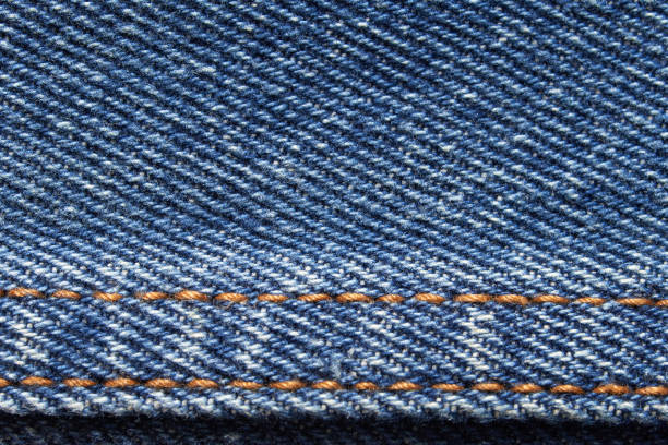 istock Blue jean texture. Blank denim textile background. Soft fabric. Flat cotton 2160008909
