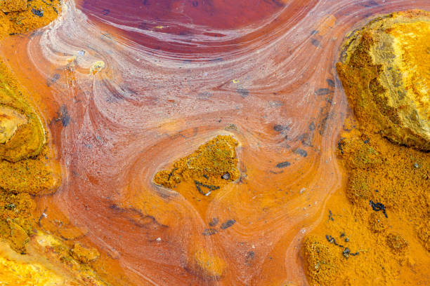istock Vivid Strata and Cracked Earth at Rio Tinto 2160010043
