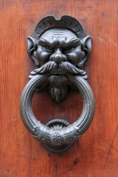Italy. Monteriggioni.  Door knocker.