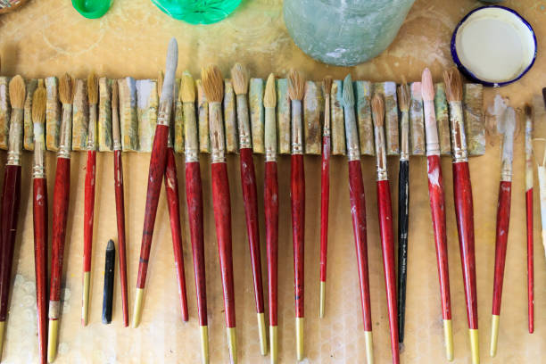 istock Italy. Artist's paint brushes. 2160022328