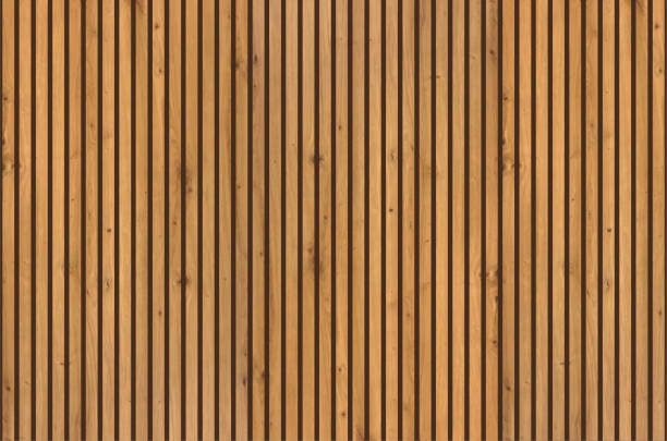 ilustrații de stoc cu fundal de perete din lemn. ilustrație vectorială realistă a podelei întunecate din lemn. banner vertical din scânduri naturale. suprafața plăcii de parchet. model ondulat de stejar - cherestea