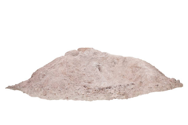 istock Pile of lateritic soil for construction isolated on white background included clipping path. 2160037402