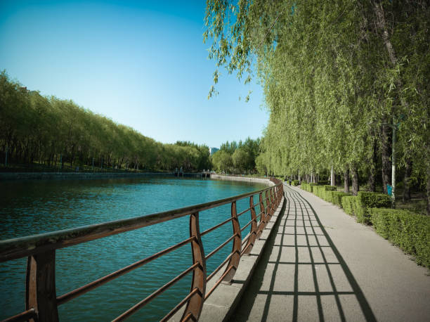 istock Beautiful riverside scenery, Changchun, China 2160037604