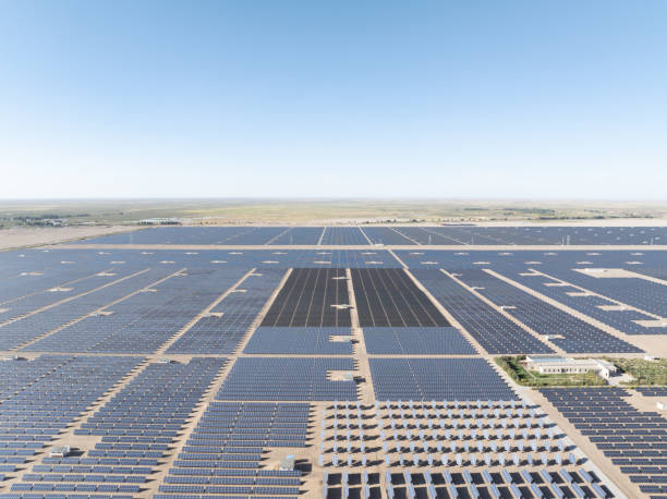 istock Large solar photovoltaic power station 2160037723