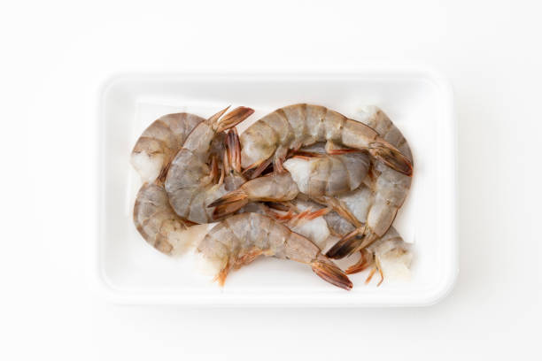 istock Vannamei shrimp on white background. 2160038972