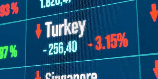 istock Turkey falling stock market. 2160040855