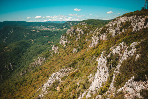 istock Panoramic View of Akyaka's Mountains and Aegean Sea 2160043399