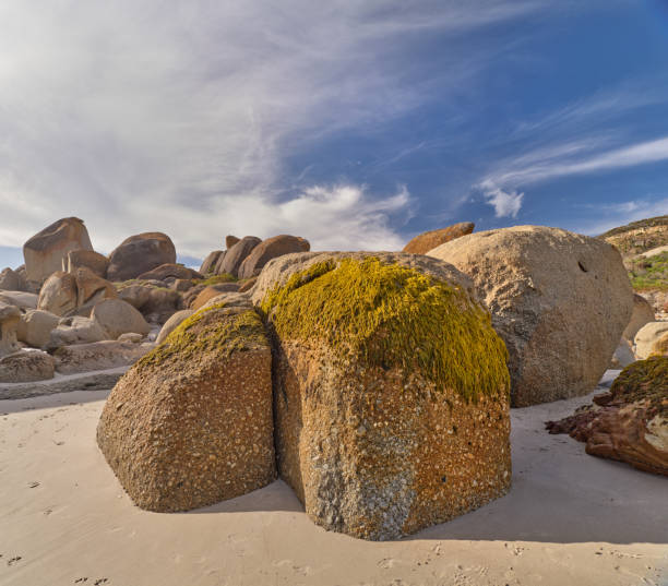 istock Calm beach and sea 2160045551