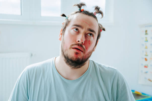 istock Satisfyingly Ridiculous Bearded Man Making a Grimace of Joy 2160048765