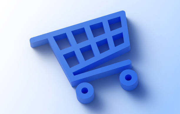 istock Shopping Cart 3D Symbol Background 2160053260