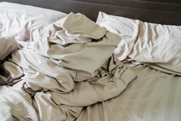 istock Bed and duvet were used in a botched. 2160058718
