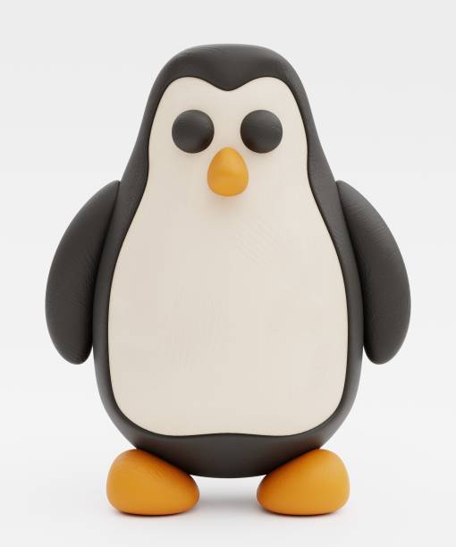 istock Realistic 3D Render of Clay Penguin 2160059734