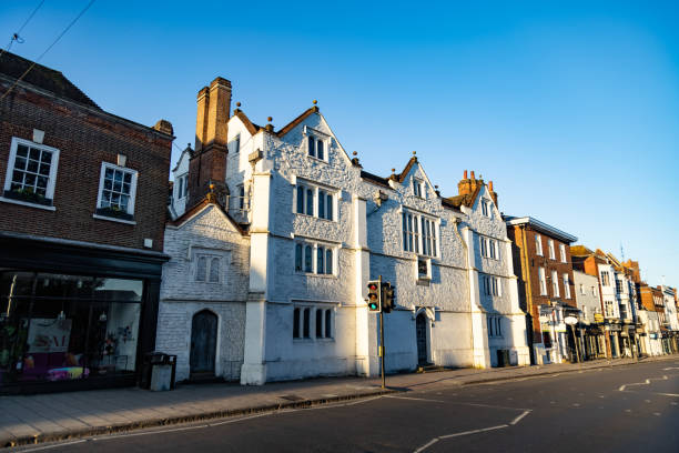 View of ornate architecture in the centre of Chester, UK