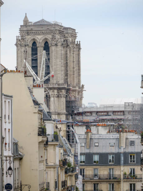istock Reconstruction of the cathedral Notre Dame 2160065925