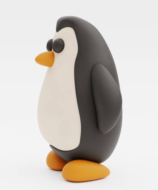istock Realistic 3D Render of Clay Penguin 2160068831
