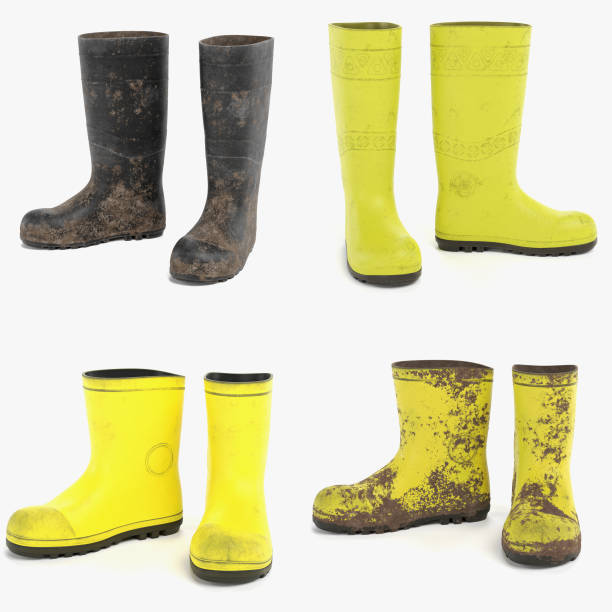 istock Realistic 3D Render of Gum Boots 2160068851