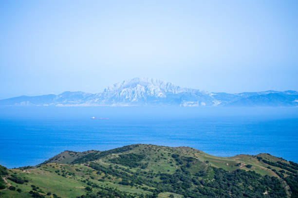istock Panoramic view of Gibraltar Strait from Spanish side 2160073519