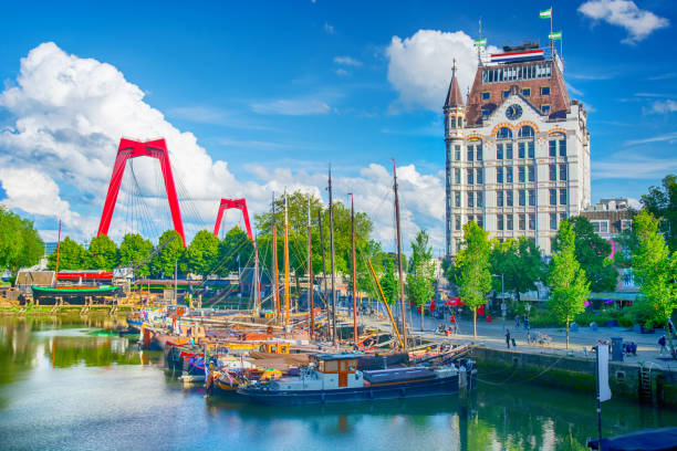 The Old Port located in the Maritime District in Rotterdam, Netherlands