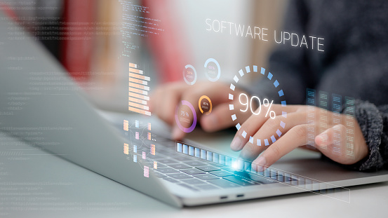 Update The Software And Install A New Version System On The Computer ...