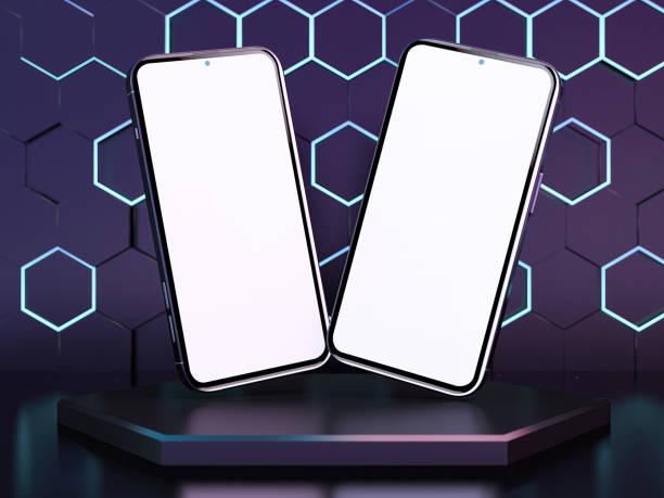 Free Stock Photo of Two smartphones displaying colorful wallpapers ...