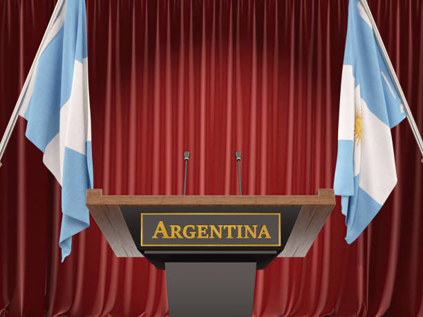 Buenos Aires, Argentina -  The Palace of the Argentine National Congress in Buenos Aires (Legislative Branch).The majestic Palace is executed in the neoclassical style, a characteristic feature is the dome, which reaches a height of 80 meters. At first it was covered with copper, later it got a greenish color.