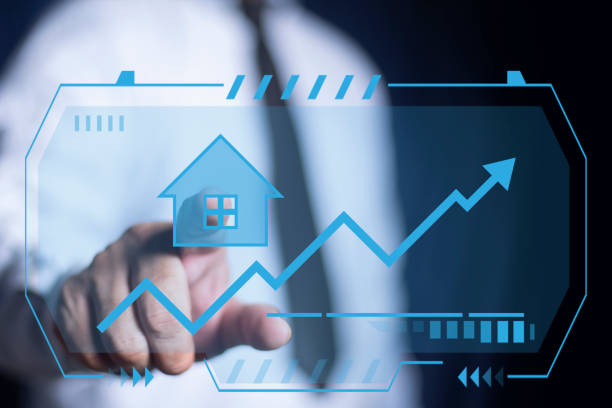istock Businessman hand pointing virtual house icon for analyzing property value, new home, interest rate, mortgage loan, Investment planning, business real estate. 2160081873