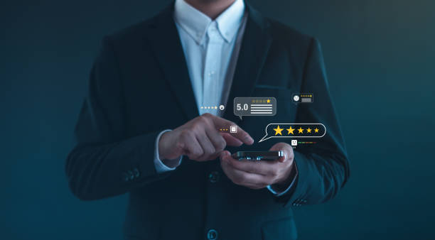istock Customer review satisfaction feedback survey concept,  Customer can evaluate quality of service leading to reputation ranking of business.  experience concept best service for satisfaction service satisfaction. 2160083869