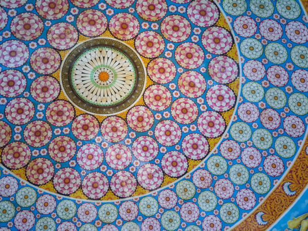istock Beautiful paintings at a Buddhist Temple 2160083893