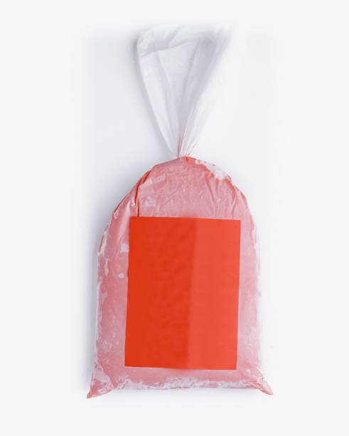 istock Strawberry ice cream mix bag isolated on white background 2160085671