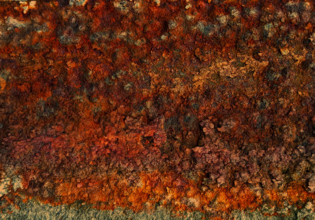 iron rust background. photo of rust on an iron plate. corrotion