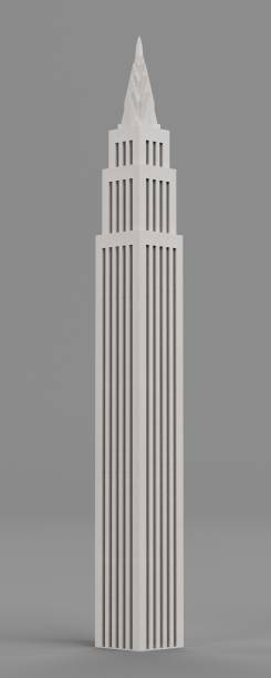 istock Realistic 3D Render of Paper Skyscraper 2160089145