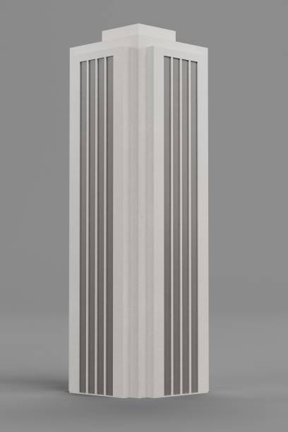 istock Realistic 3D Render of Paper Skyscraper 2160089159