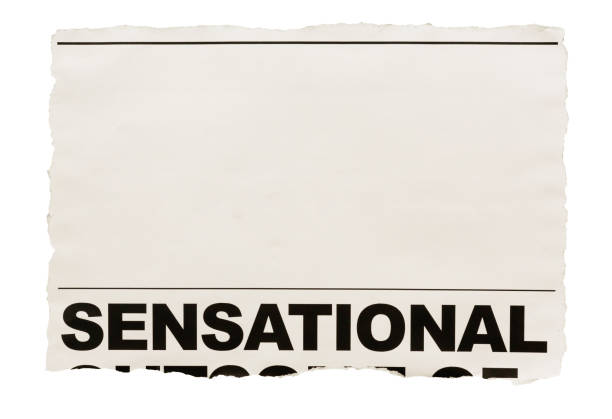 istock Sensational, says newspaper headline below blank space for your copy or image 2160090828