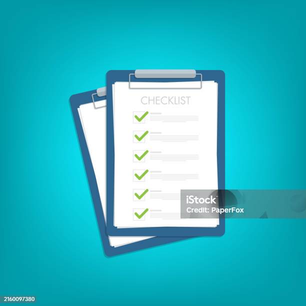 Check List Over Check List Document Paper Check List And To Do List With Checkboxes ...