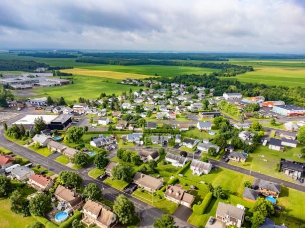 istock Aerial view of Ste-Croix-de-Lotbiniere 2160097430