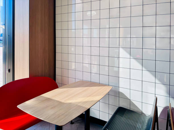 istock A Cozy Cafe Setting with a Red Chair and Table 2160097495