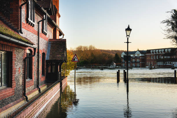 istock Street lamp in the water 2160106610