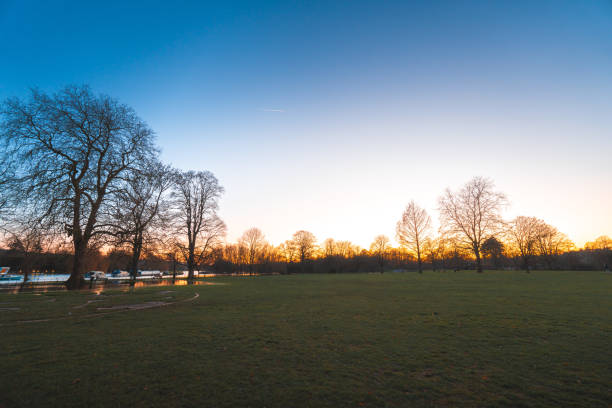 istock Flood water amongst trees in Marlow 2160107023
