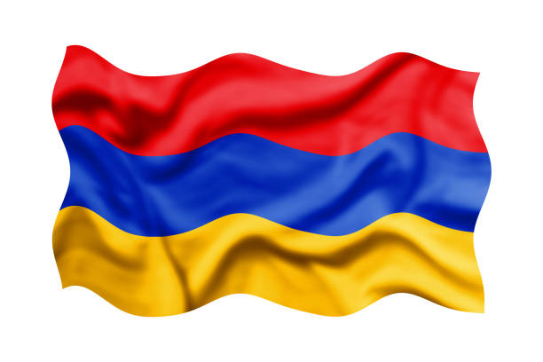 istock Waving Armenia flag background, Clipping Path Included 2160111131